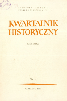 Kwartalnik Historyczny R. 78 nr 4 (1971), W stulecie Komuny Paryskiej