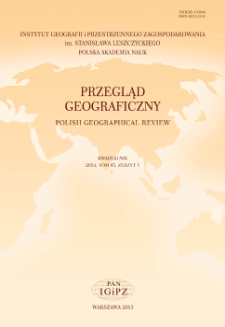 Przegląd Geograficzny T. 85 z. 1 (2013)