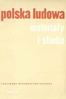 Polska Ludowa : materiały i studia. T. 4 (1965), Materiały