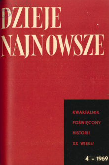 Dzieje Najnowsze : [kwartalnik poświęcony historii XX wieku] R. 1 z. 4 (1969), Artykuły recenzyjne i recenzje