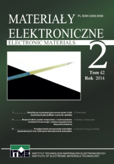 Materiały Elektroniczne 2014 T. 42 Nr 2