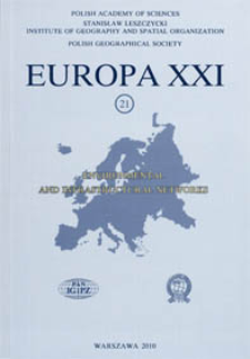Europa XXI 21 (2010) : Environmental and infrastructural networks