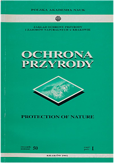 Ochrona Przyrody R. 50 cz. I (1992)