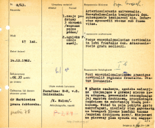 File of histopathological evaluation of nervous system diseases (1963) - nr 8/63