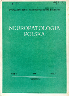 Neuropatologia Polska T.11 z.3 (1973)