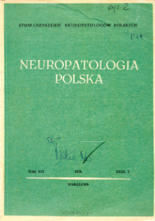 Neuropatologia Polska T.16 z.3 (1978)
