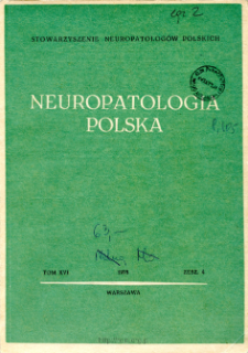 Neuropatologia Polska T.16 z.4 (1978)