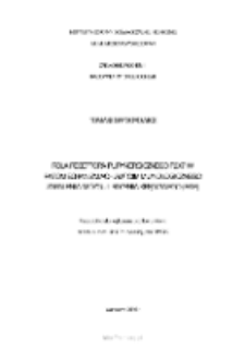 Rola receptora purynergicznego P2X7 w patomechanizamach autoimmunologicznego zapalenia m&oacute;zgu i rdzenia kręgowego (EAE)