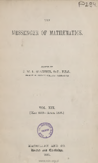 The Messenger of Mathematics