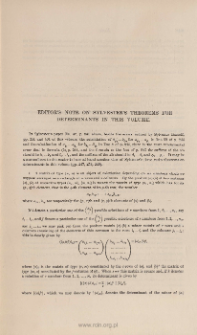 Note on Sylvester's Theormes on determinants in this volue