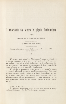 O tworzeniu się wir&oacute;w w płynie doskonałym