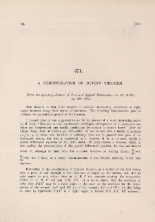 A demonstration of Dupin's theorem