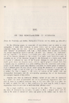 On the Singularities of Surfaces