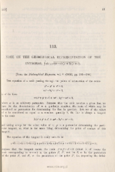 On the Geometrical Representation of the Integral