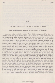 On the delineation of a Cubic Scroll