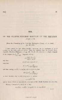 On the elliptic-function solution of the equation x3 + y3 - 1 = 0