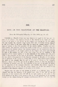 Note on the Projection of the Ellipsoid