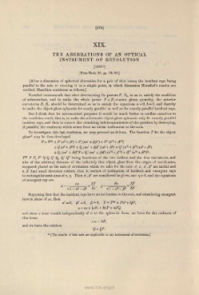 The aberrations of an optical instrument of revolution. (1833 ?)