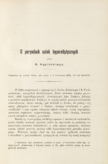 Rozprawy Akademii Umiejętności. Wydział Matematyczno-Przyrodniczy.