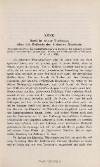 Gau&szlig; in seiner Vorlesung &uuml;ber die Methode der kleinsten Quadrate
