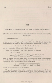 Further investigations on the double &thetasym;-functions