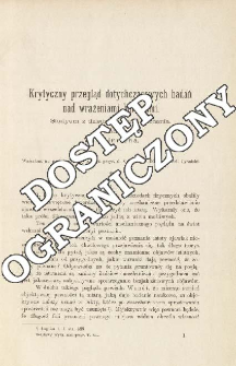 Krytyczny przegląd dotychczasowych badań nad wrażeniami barwnemi : studyum z dziedziny teoryi poznania