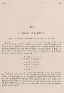 A problem in partitions