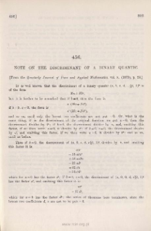 Note on the Discriminant of a Binary Quartic