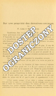 Sur une propri&eacute;t&eacute; des domaines concaves