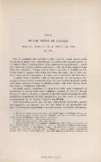 Sulle onde di canale. « Atti Rend. Lincei », ser. 5ª, vol. XXI1 (1912)1, pp. 3-14