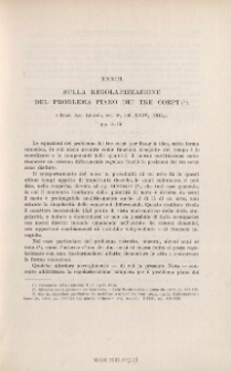 Sulla regolarizzazione del problema piano dei tre corpi. « Rend. Acc. Lincei », ser. 5ª, vol. XXIV2 (19152), pp. 61-75