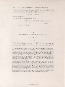 Fragment d'une lettre de Fermat à Mersenne ou à Frenicle