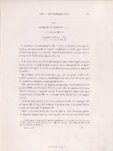 Fermat &agrave; Carcavi ( extrait ) > septembre