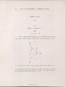 Fermat &agrave; Carcavi ( extrait ) > 1661