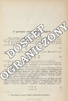 O pewnym odwzorowaniu ciągłym
