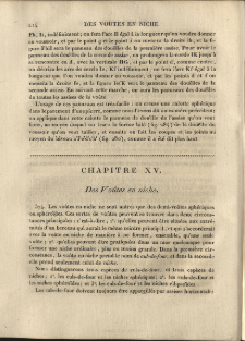 Chapitre XV. Des Voûtes en niche.