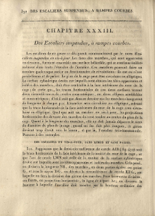 Chapitre XXXIII. Des Escaliers suspendus à rampes courbes.