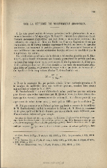 Sur la théorie du mouvement Brownien, C. R. Acad. Sci., 1908, 146, 530