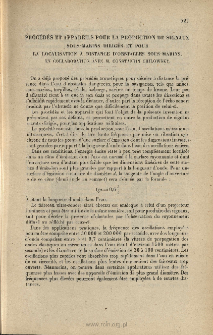 Pocédés et appareils pour la production de signaux sous-marins dirigés et pour la localisation d'obstacles sous-marins (en commun avec M. Constantin Chilowsky), Brevet francais, n 502 913 du 29 mai 1916