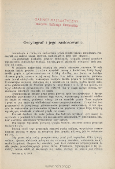 Oscylograf i jego zastosowanie