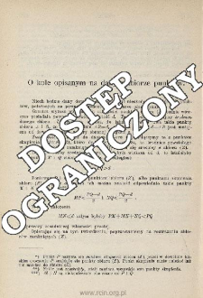 O kole opisanym na danym zbiorze punkt&oacute;w