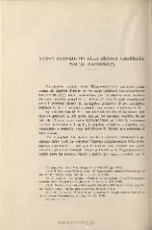 Nuovi contributi alla teoria generale delle algebre