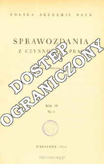 Sprawozdania z Czynności i Prac. Rok IV. Nr 4