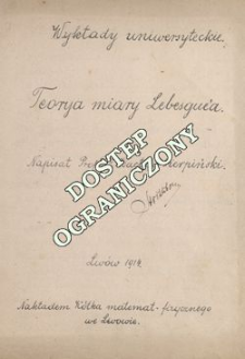 Teorya miary Lebesque'a