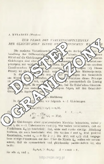 Zur frage der variationsprinzipien der gleichungen einer synchronischen maschine