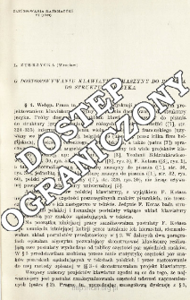 O dostosowywaniu klawiatury maszyny do pisania do struktury języka