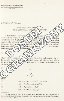 Hornecker's algorithm for rational approximation