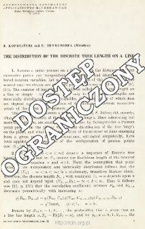 The distribution of the discrete tree length on a line