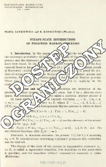 Steady-state distributions of piecewise Markov processes