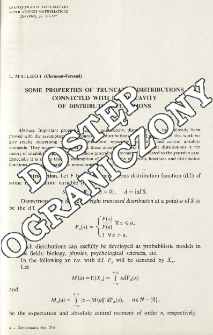 Some properties of truncated distributions connected with log-concavity of distribution functions